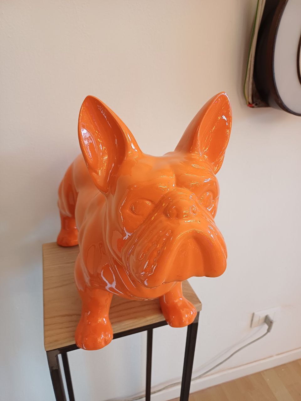 Statua decorativa - Bulldog arancione