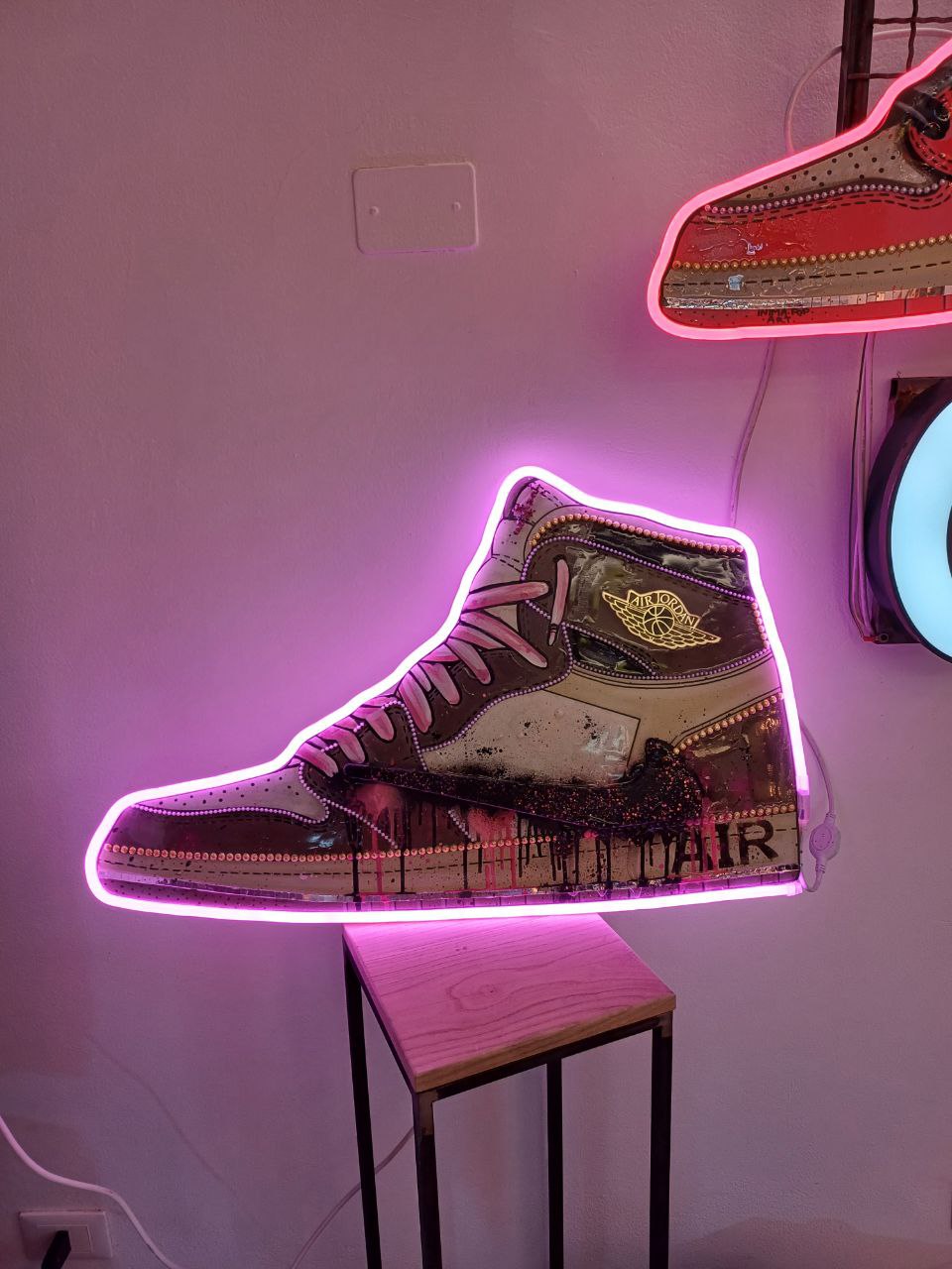 Lampada decorativa artigianale - Nike Air Jordan - Cactus Jack