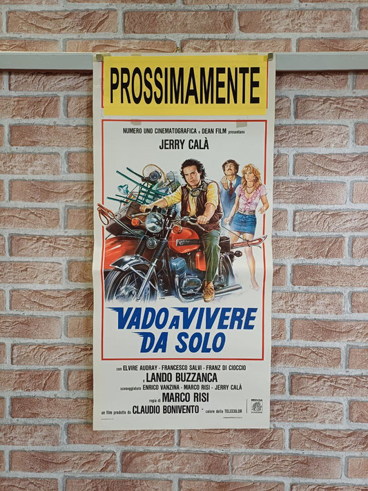 Locandina originale di cinema - Vado a vivere da solo