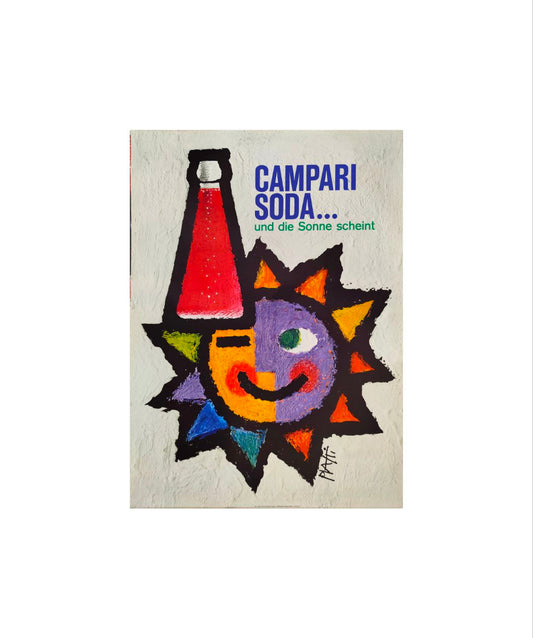 Manifesto originale pubblicitario - Campari Soda