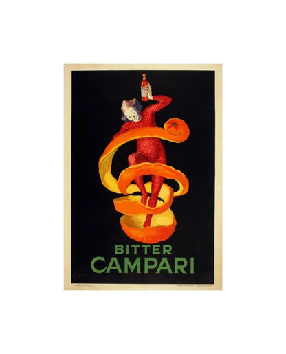 Manifesto originale pubblicitario - Bitter Campari Spiritello 1921