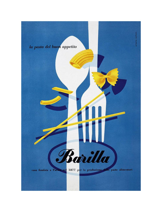 Manifesto originale pubblicitario - Pasta Barilla