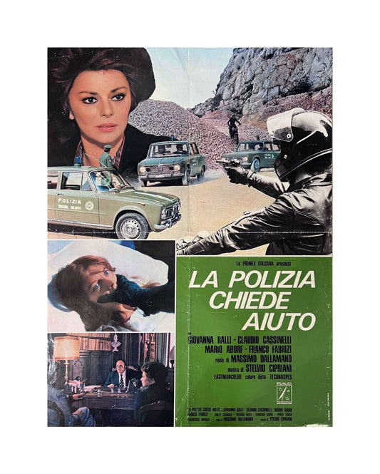 Soggettone originale di cinema - La polizia Chiede Aiuto