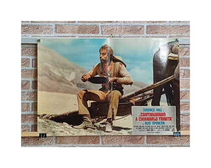 Fotobusta originale di cinema - "Continuavano a chiamarlo Trinità" - Bud Spencer - Terence Hill