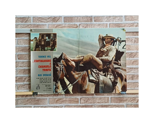 Fotobusta originale di cinema - "Continuavano a chiamarlo Trinità" - Bud Spencer - Terence Hill