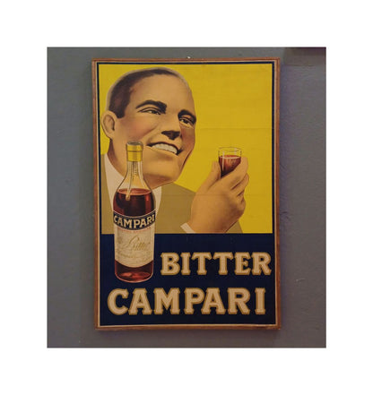 Manifesto pubblicitario originale, Bitter Campari Milano