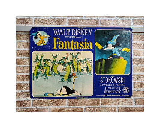 Fotobusta originale di cinema - Fantasia Walt Disney