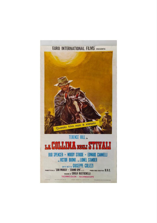 Locandina originale di cinema - La Collina degli Stivali - Bud Spencer - Terence Hill