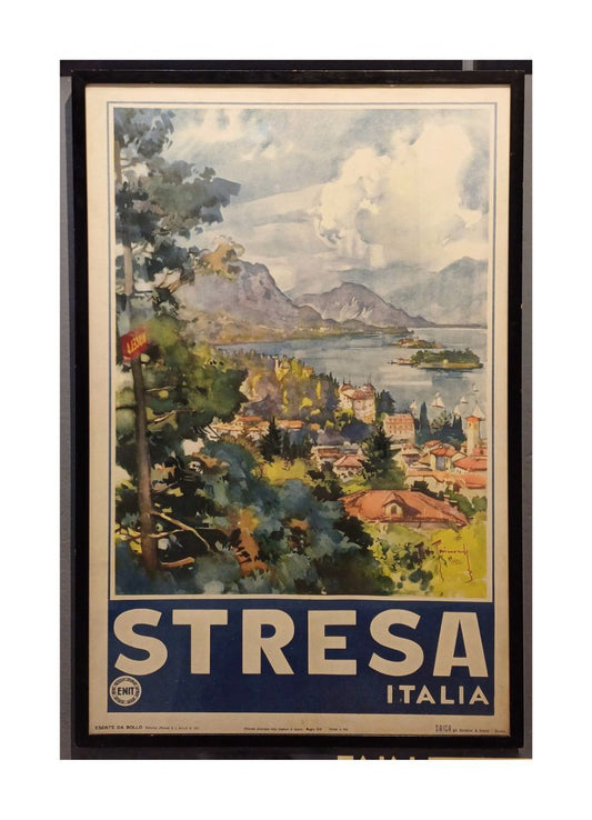 Manifesto originale pubblicitario - Stresa Lago Maggiore