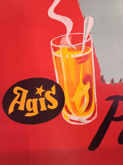 Manifesto originale pubblicitario - Agis fruit Punch