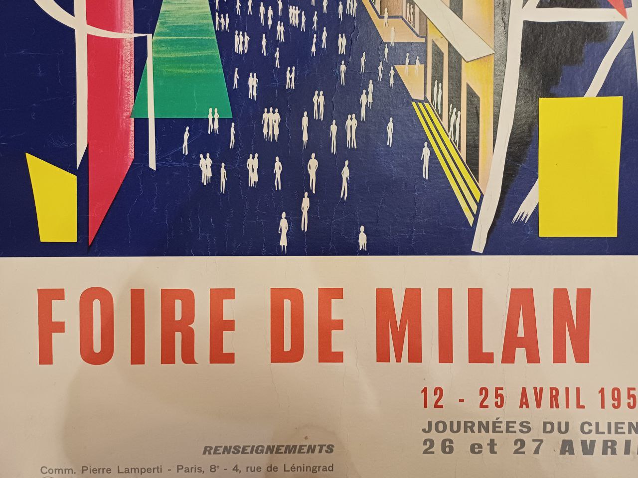 Manifesto originale pubblicitario - Foire de Milan - Fiera di Milano