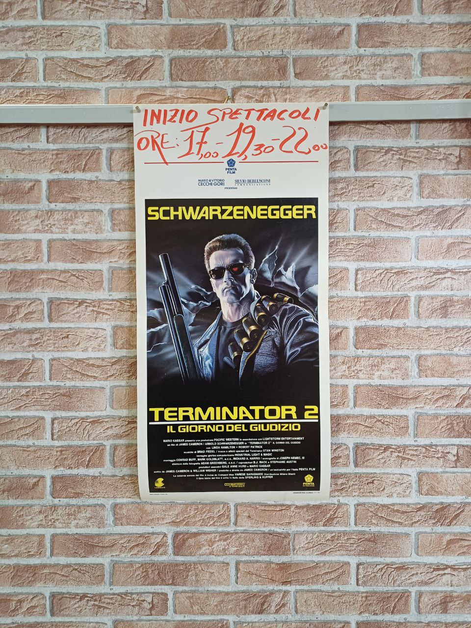 Locandina originale di cinema - Terminator 2 - Schwarzenegger