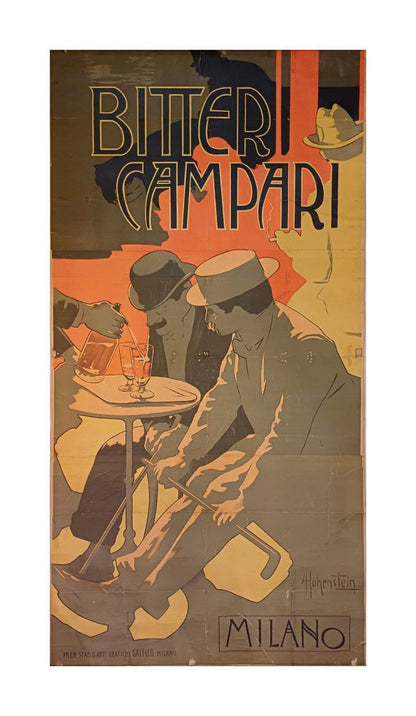 Manifesto originale pubblicitario - Bitter Campari