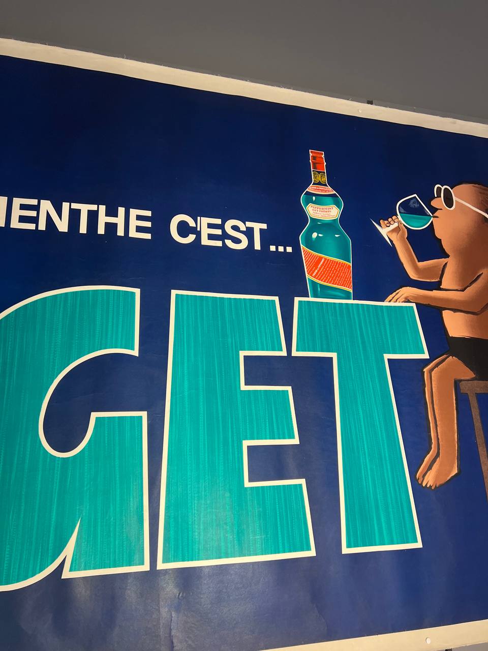 Manifesto originale pubblicitario - La menthe c'est GET