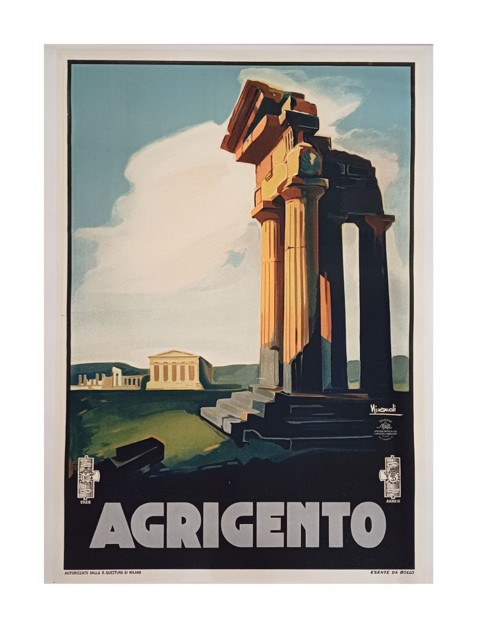 Manifesto originale pubblicitario - Agrigento