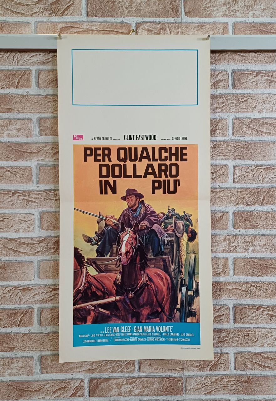 Locandina originale di cinema - Per qualche dollaro in più