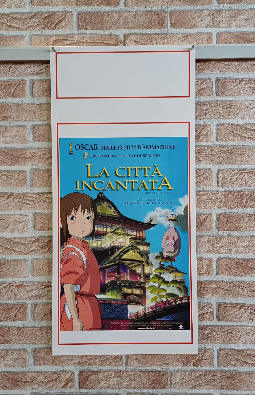 Locandina originale di cinema - La città incantata - Miyazaki