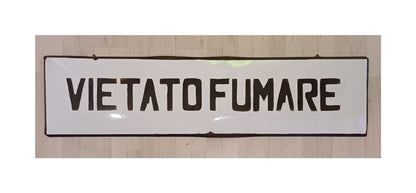 Insegna smaltata - Vietato fumare