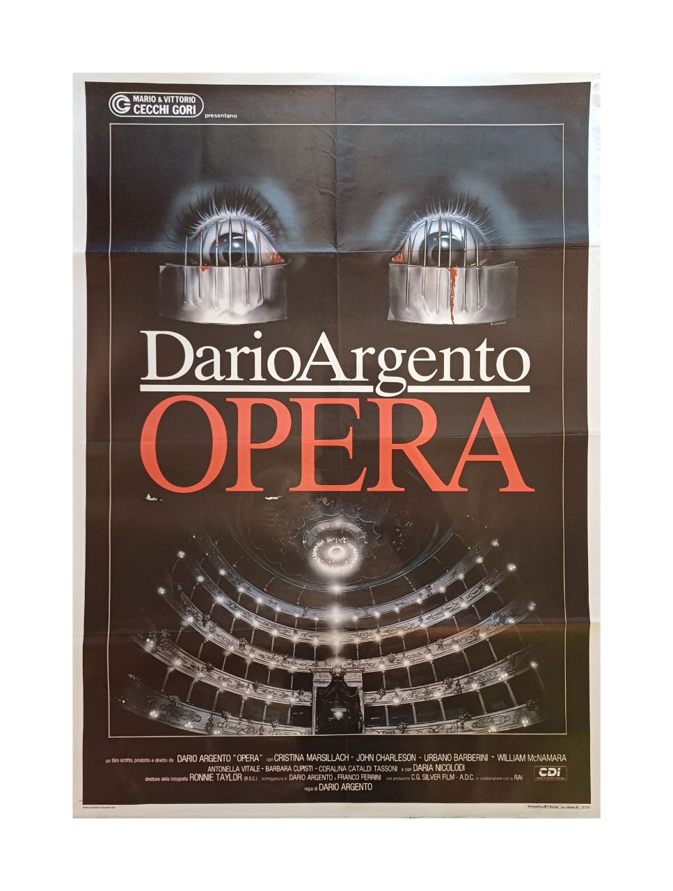 Manifesto originale di cinema - Opera - Dario Argento