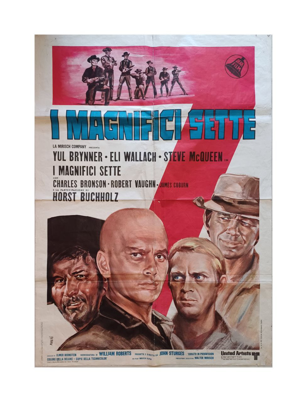 Manifesto originale di cinema - I magnifici sette