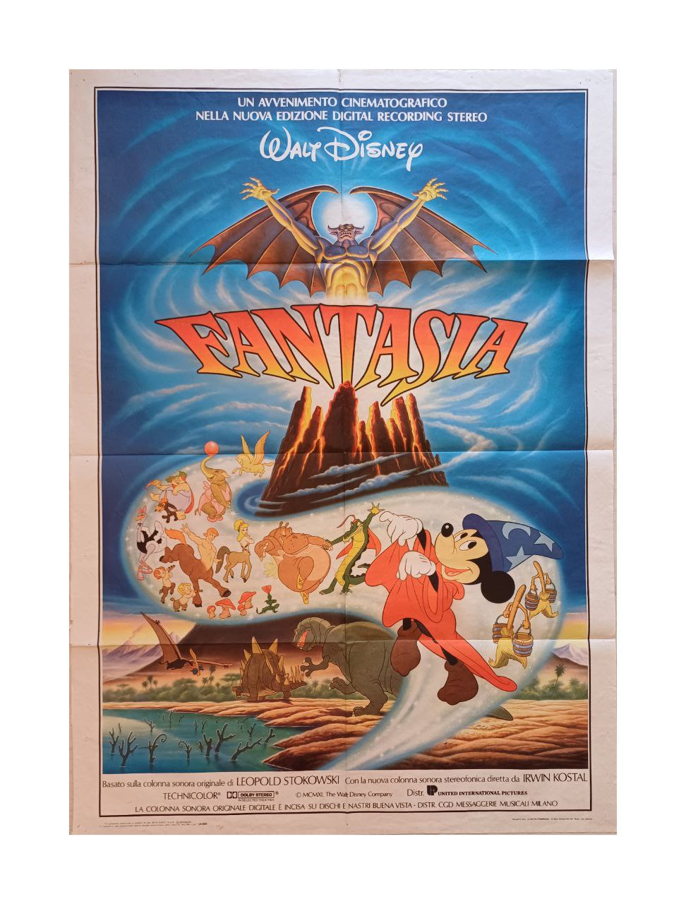 Manifesto originale di cinema - Fantasia - Walt Disney