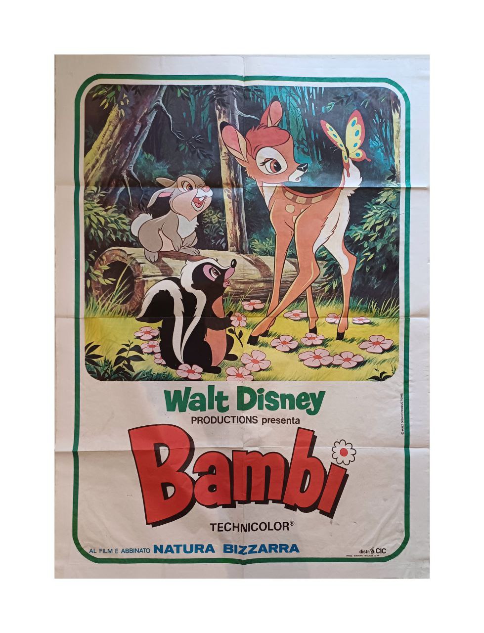 Manifesto originale di cinema - Bambi - Walt Disney