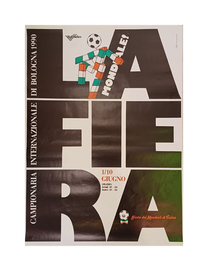Manifesto originale pubblicitario - Campionaria internazionale di Bologna 1990