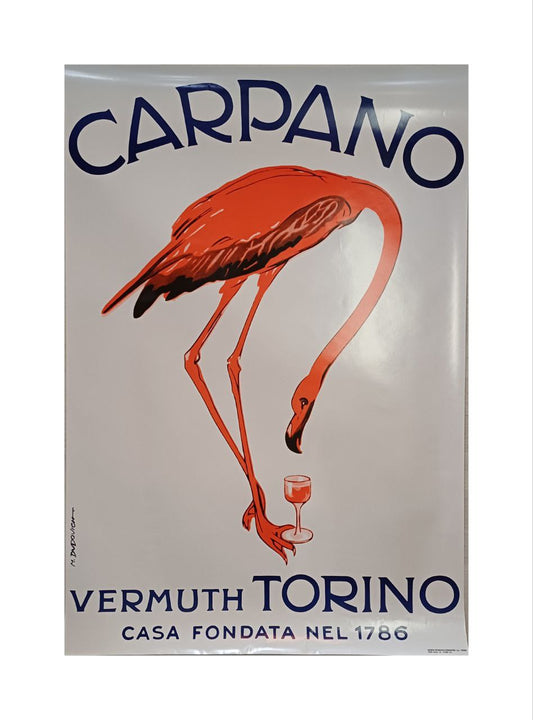 Manifesto originale pubblicitario - Carpano - Vermouth Torino