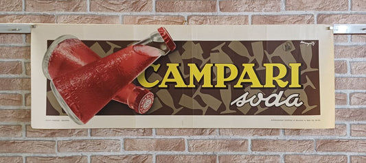 Manifesto originale pubblicitario - Campari Soda