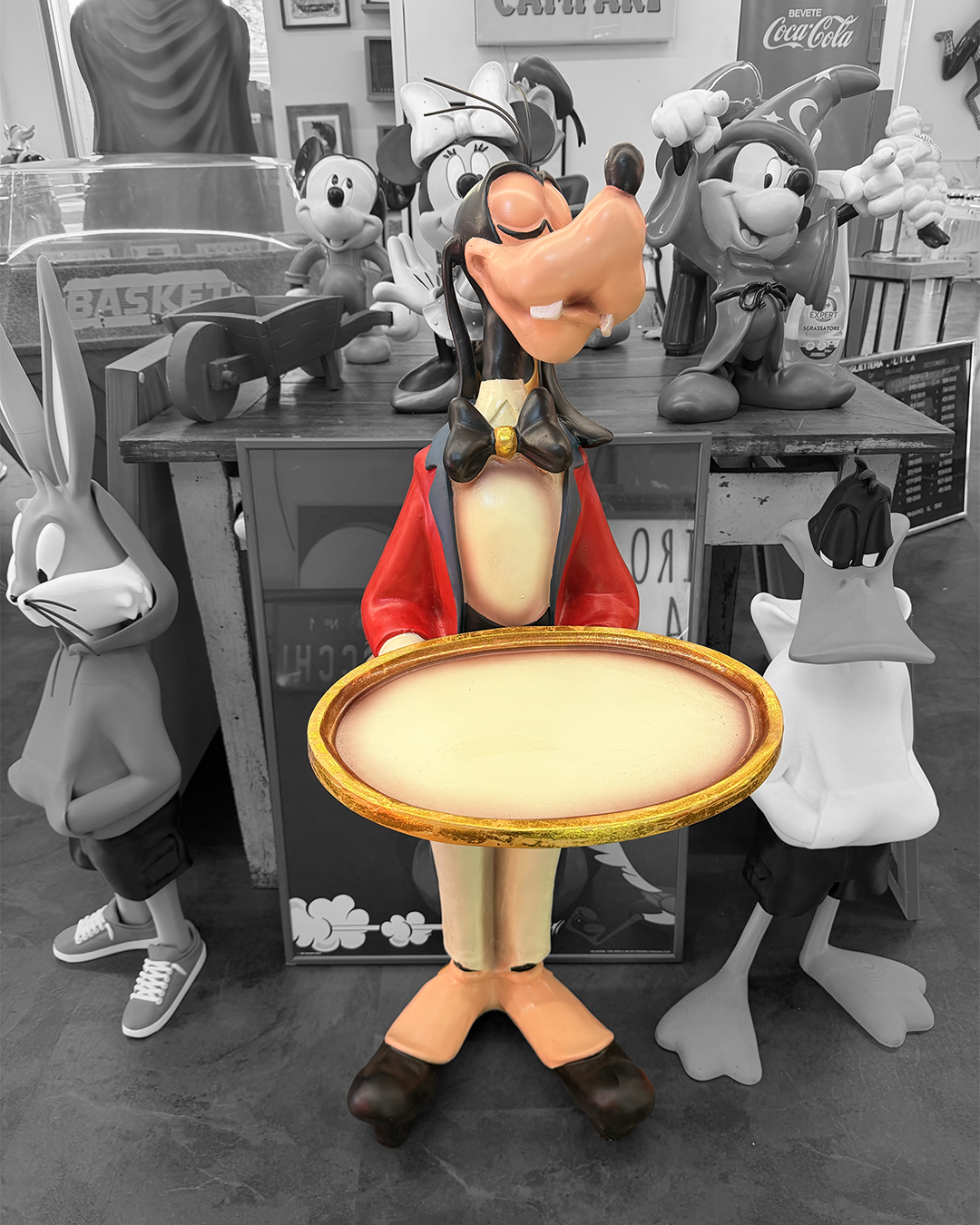 Statua originale Disney - Pippo Maggiordomo