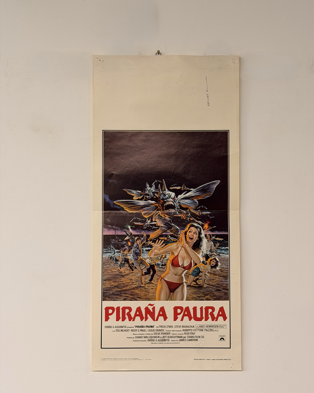 Locandina di cinema - Piraña Paura