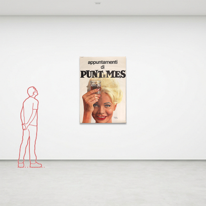 Manifesto pubblicitario originale - Punt e Mes