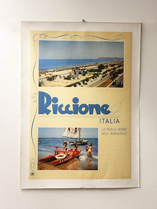 Manifesto pubblicitario originale - Riccione ENIT