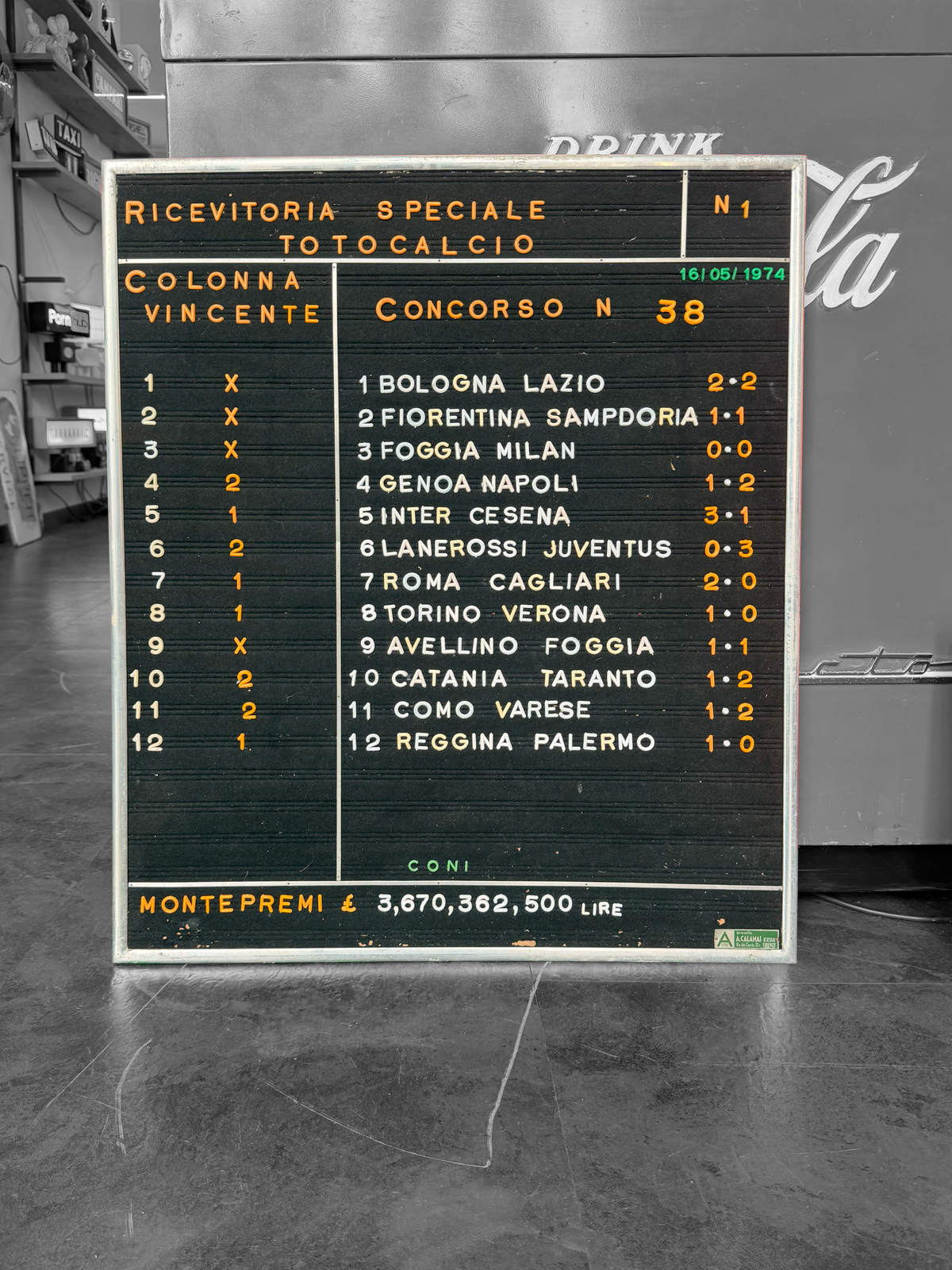 Listino Prezzi - Ricevitoria speciale Totocalcio