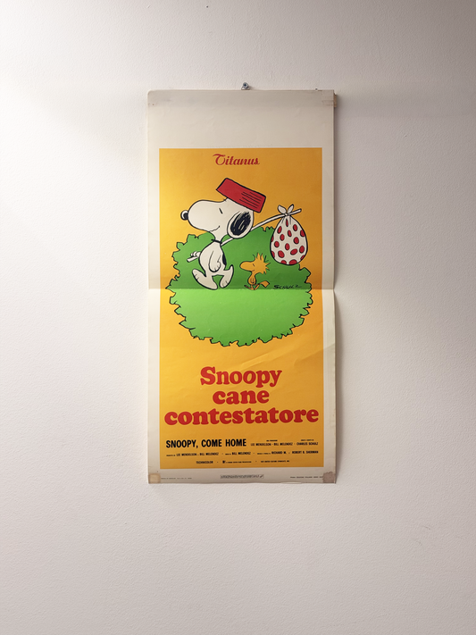 Locandina di cinema - Snoopy cane contestatore