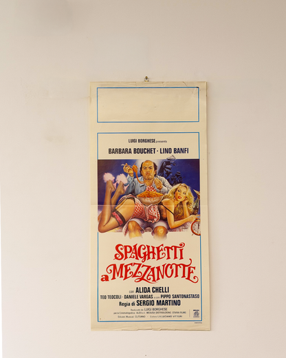 Locandina di cinema - Spaghetti a mezzanotte
