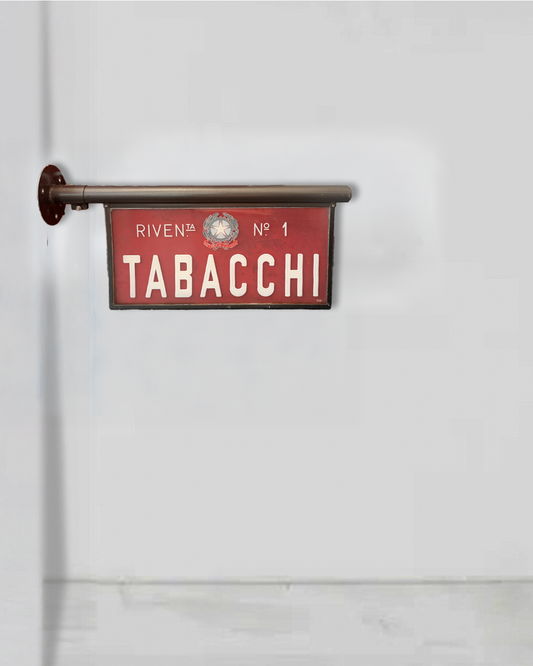 Insegna luminosa a bandiera Tabacchi