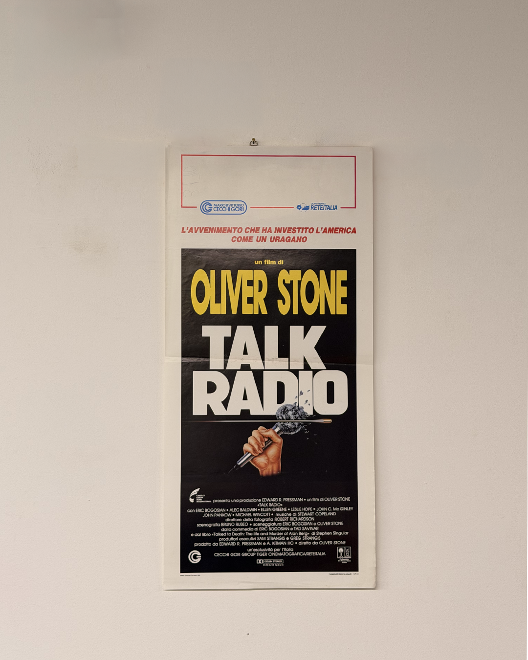 Locandina di cinema - Talk Radio (Oliver Stone)