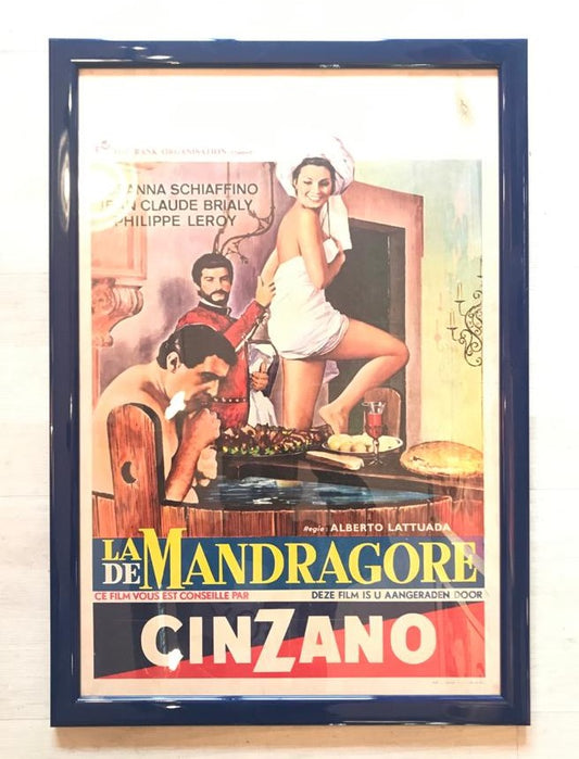 Locandina Di Cinema Originale D'Epoca La Mandragola 1965 Tortona4Arte