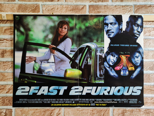 Fotobusta di cinema originale d'epoca - 2 Fast 2 Furious Tortona4Arte