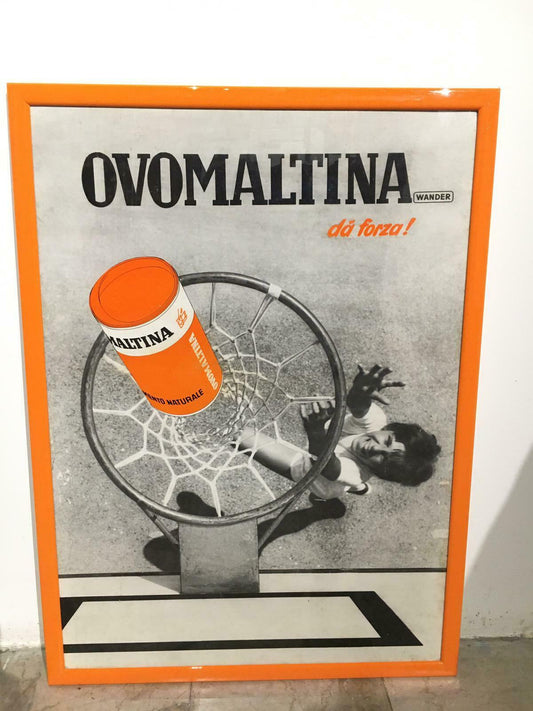 Cartonato pubblicitario Ovomaltina 1970 Tortona4Arte