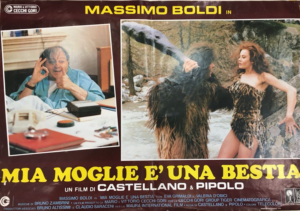 Fotobusta Di Cinema Originale D'Epoca Mia Moglie È Una Bestia 1988 Tortona4Arte