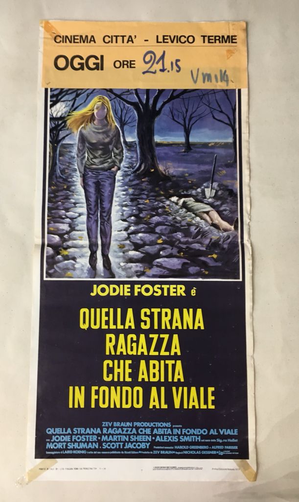 Locandina Di Cinema Originale D'Epoca Quella Strana Ragazza Che Abita In Fondo Tortona4Arte