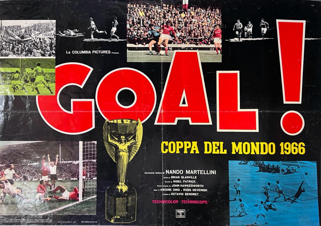 Soggettone originale di Cinema Goal Coppa del Mondo 1966 Inghilterra - TUC2316 Tortona4Arte