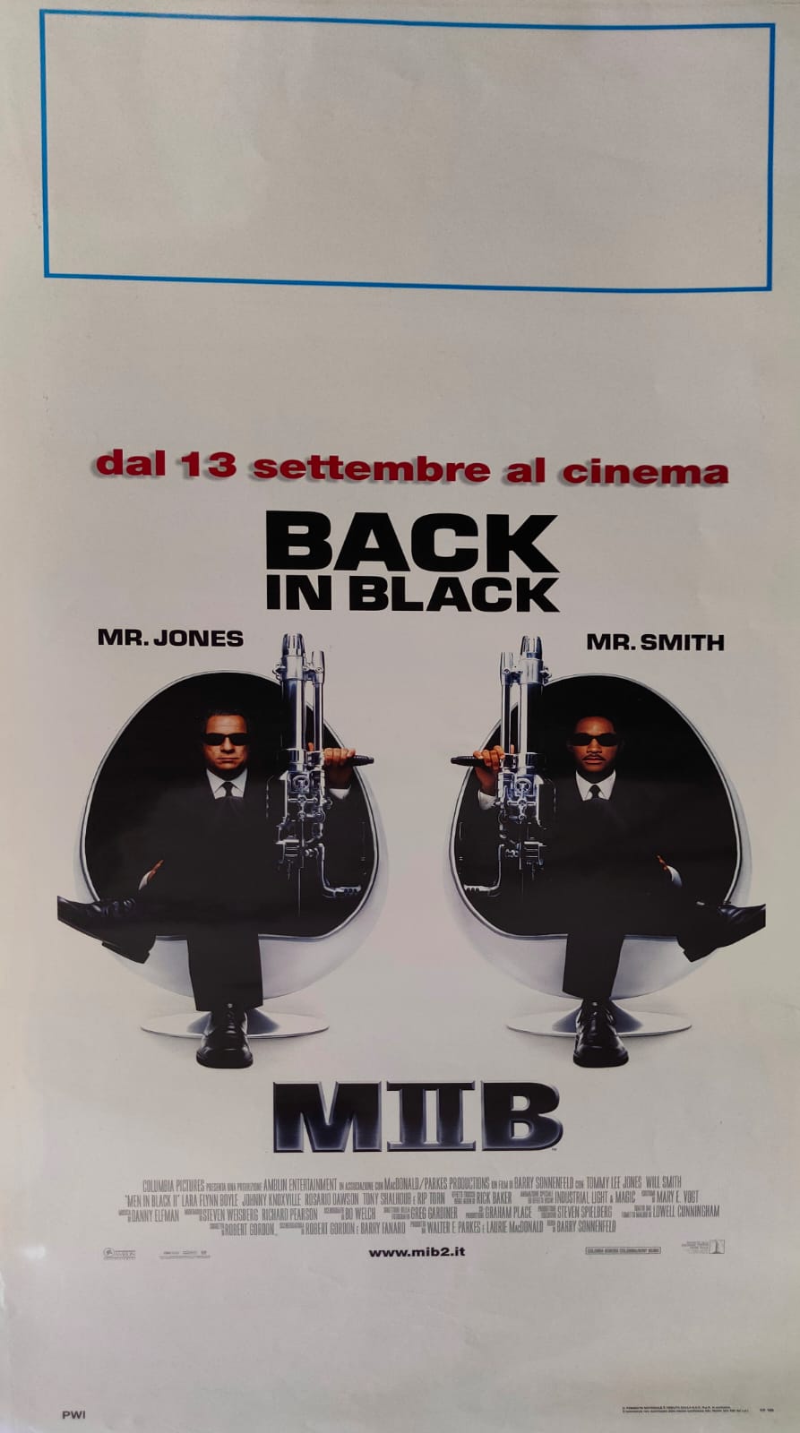 Locandina originale di cinema - MIB Back in Black