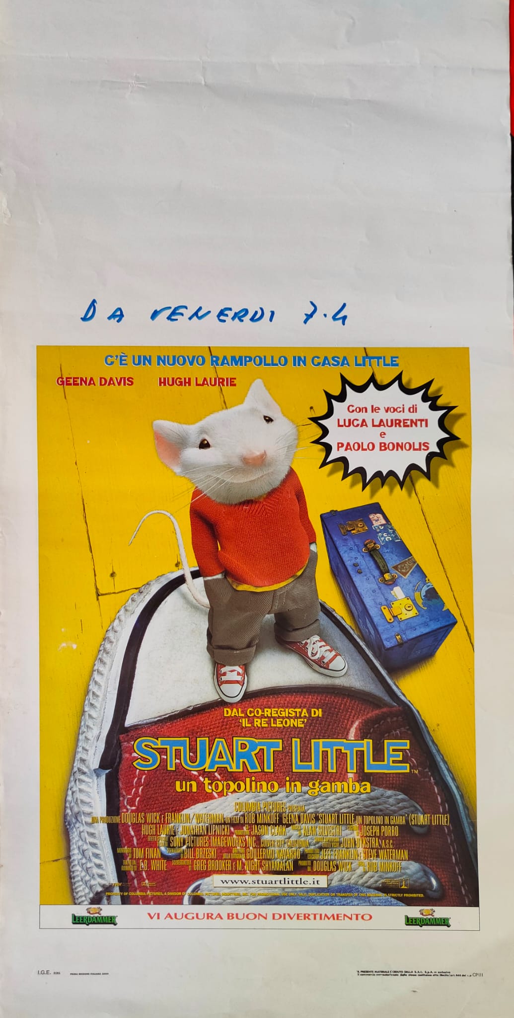 Locandina originale di cinema - Stuart Little