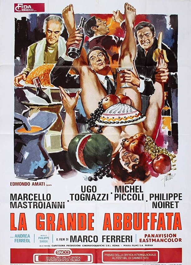 Manifesto Di Cinema Originale D'Epoca La Grande Abbuffata 1973 Tortona4Arte