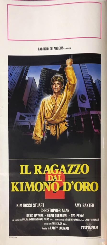 Locandina Di Cinema Originale D'Epoca Il Ragazzo Dal Kimono D'Oro 2 1988 Tortona4Arte