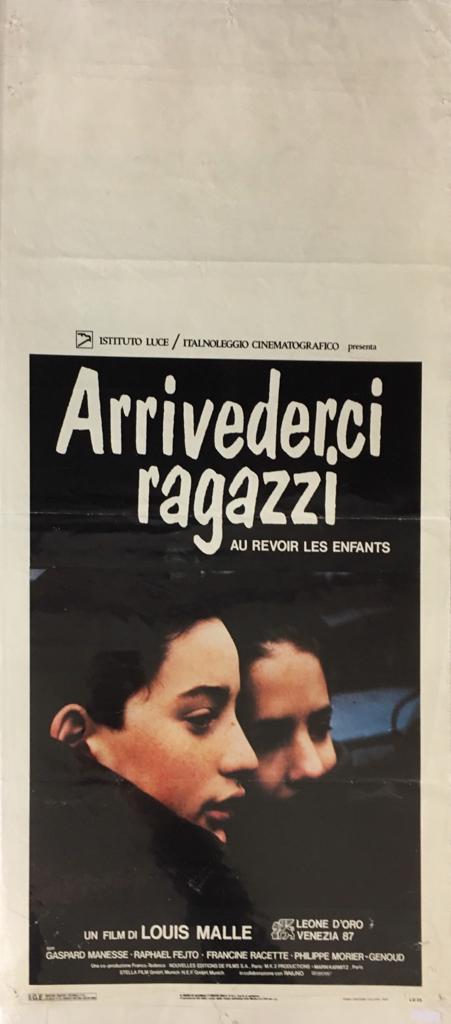 Locandina Di Cinema Originale D'Epoca Arrivederci Ragazzi 1987 Tortona4Arte