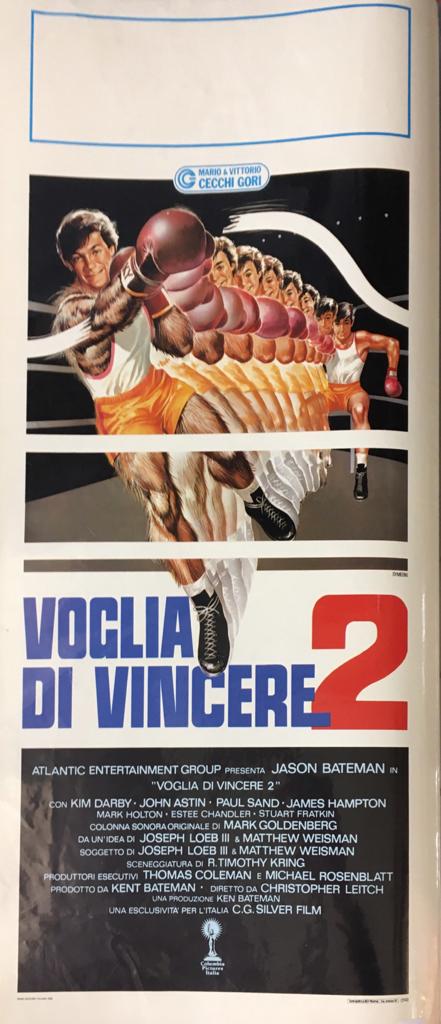 Locandina Di Cinema Originale D'Epoca Voglia Di Vincere 2 1988 Tortona4Arte
